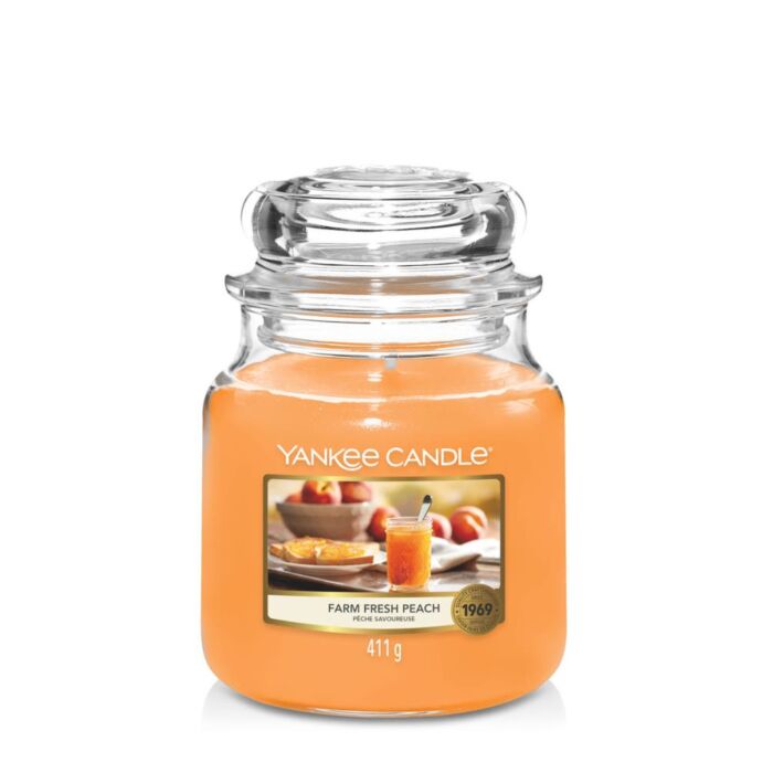 Yankee Candle Farm Fresh Peach - Medium Jar